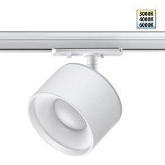 Трехжильный однофазный трековый светодиодный светильник Novotech GIRO 358973 1100лм 12W+3W вверх
