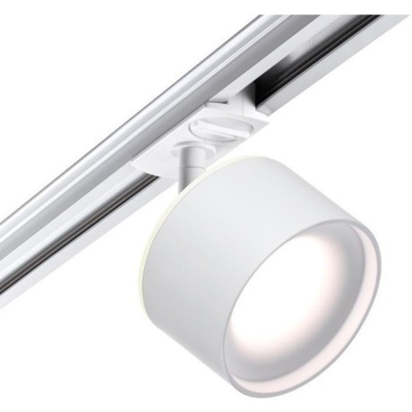 Трехжильный однофазный трековый светодиодный светильник Novotech GIRO 358973 1100лм 12W+3W вверх