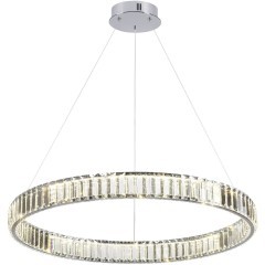 Люстра подвесная кольцевая хрустальная Odeon Light LED 45W 4000K 5350Лм VEKIA 4930/45L