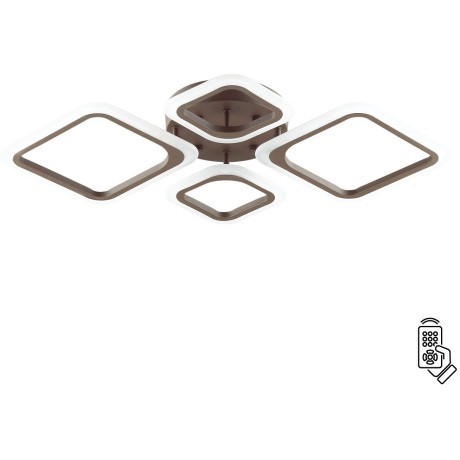 Люстра потолочная диммир. с ДУ LED 72W 3000-6000К 5616Лм 220V KAMI 4521/72CL