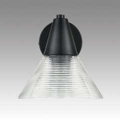 6595/1W MODERNI LN24 черный/прозрачный, металл/стекло Бра E27 1*60W 220V CORNE