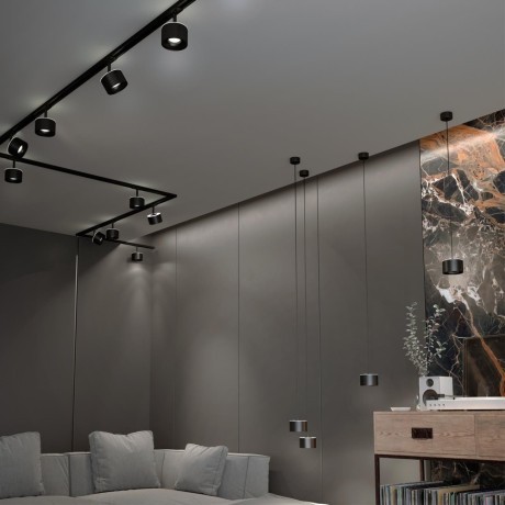 Трехжильный однофазный трековый светодиодный светильник Novotech GIRO 358974 1100лм 12W+3W вверх