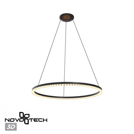 359711 Подвесной светодиодный черный Smart светильник (для упр. Алисой треб. шлюз 359392) 70W 4260Лм 1800-4000К CRI90 Novotech MONILE