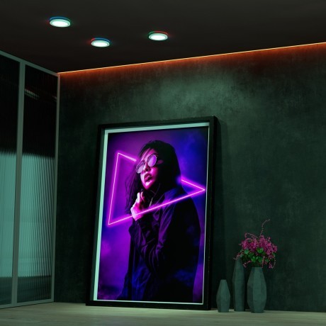 Светильник встраиваемый светодиодный (три сценария работы) IP20 LED 4000К+RGB 18W+6W 1440Лм SPAN 359011