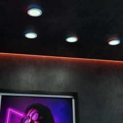 Светильник встраиваемый светодиодный (три сценария работы) IP20 LED 4000К+RGB 18W+6W 1440Лм SPAN 359011