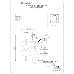 Настенный светильник IP20 LED 7W 560Лм 3000K 220-240V FELIZ 6685/7WL