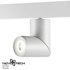 358546 Трековый светодиодный светильник Novotech Flum CRI90+ 4000К 1200Лм 24° 15W