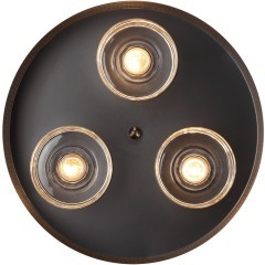 6598/3C MODERNI LN24 черный/черный. коричневый металл, эко кожа/металл, стекло Подвесной светильник Е27 3*40W 220V BASALTO