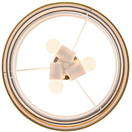 8038/3 MODERNI LN24 никель/желтый/серый/белый, металл/текстиль Подвесной светильник Е27 3*60W 220V ILAIDA