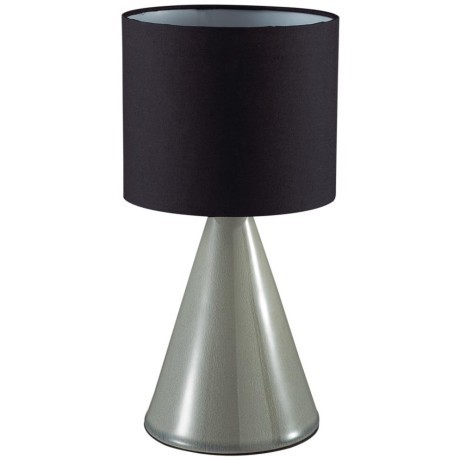 8132/1T MODERNI LN25 серый/черный, керамика/текстиль Настольная лампа Е14 1*40W 220V SEGI