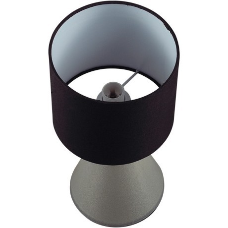 8132/1T MODERNI LN25 серый/черный, керамика/текстиль Настольная лампа Е14 1*40W 220V SEGI