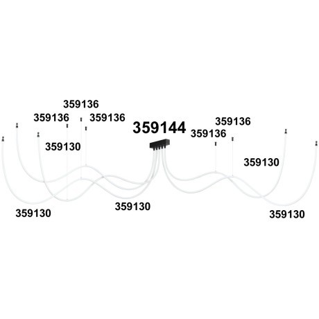 База для накладного монтажа светильников 359128-359133 RAMO 359144