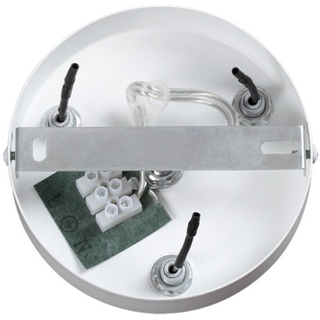 6599/3C MODERNI LN24 белый/белый, бежевый металл, эко кожа/металл, стекло Подвесной светильник Е27 3*40W 220V BASALTO