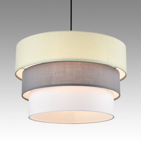 8039/3 MODERNI LN24 никель/мятный/серый/белый, металл/текстиль Подвесной светильник Е27 3*60W 220V ILAIDA