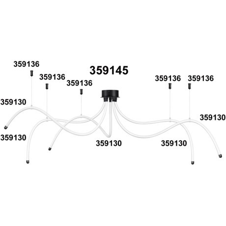 База для накладного монтажа светильников 359128-359133 RAMO 359145