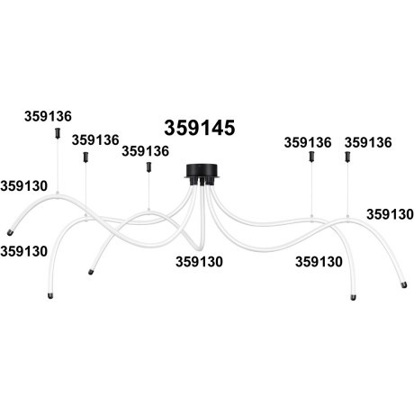 База для накладного монтажа светильников 359128-359133 RAMO 359145