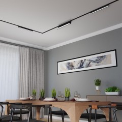 359248 Трековый магнитный светодиодный светильник Novotech SMAL 48V CRI90+ 3000К 1080Лм 90° 18W