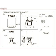 Накладной потолочный светильник Odeon Light 3567/1C TUBORINO под лампу 1xGU10 50W