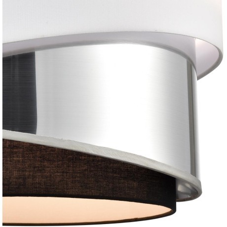 8040/3 MODERNI LN24 никель/белый/серебро/черный, металл/текстиль Подвесной светильник Е27 3*60W 220V INDIRA