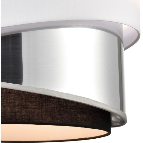 8040/3 MODERNI LN24 никель/белый/серебро/черный, металл/текстиль Подвесной светильник Е27 3*60W 220V INDIRA