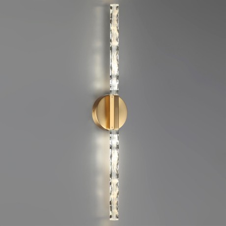 6679/6WL L-VISION ODL24 149 Настенный светильник античная бронза/металл/хрусталь IP20 LED 6W 360Лм 4000K ALETTA