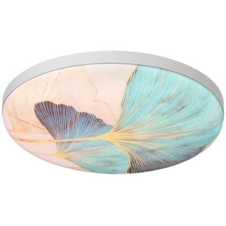 7747/DL PALE SN Светильник светодиодный потолочный пластик/белый/мульти LED 48Вт 3000-6000К D380 IP43 пульт ДУ FLOREN