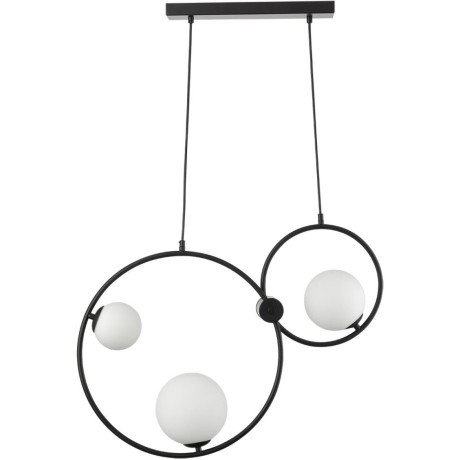 8035/3 MODERNI LN24 черный/белый, металл/стекло Подвесной светильник G9 3*35W 220V ORNATO