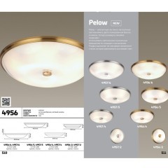Настенно-потолочный светильник Odeon Light 4956/2 PELOW под лампы 2xE14 2*40W