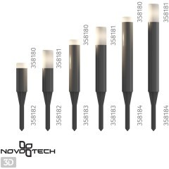 Плафон и колышек для светильника (арт.358180-358181) Novotech NOKTA 358183