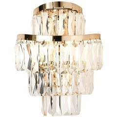 5073/2W HALL ODL24 505 золото/прозрачный/металл/хрусталь Бра E14 2*40W WAYTA