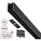 135300 Черный 2м шинопровод накладной/подвесной (в комплекте торцевые заглушки 2шт, крышка и соединит. планка) Novotech VECTOR