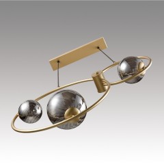 8036/3 MODERNI LN24 шампань/дымчатый, металл/стекло Подвесной светильник G9 3*35W 220V ORNATO