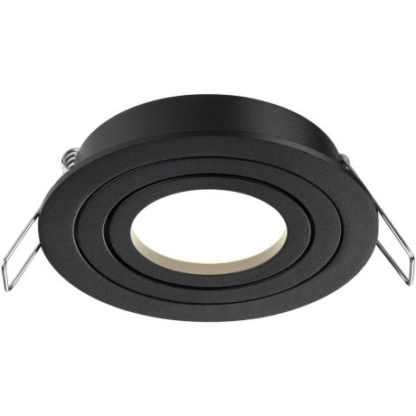 371018 Черный круглый встраиваемый светильник 92мм с поворотной лампой GU10 50W 220-240V IP20 Novotech MORUS