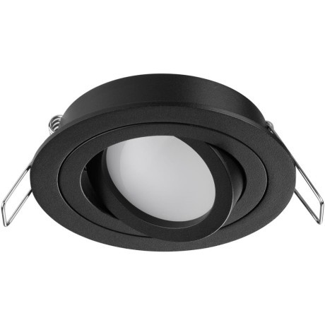 371018 Черный круглый встраиваемый светильник 92мм с поворотной лампой GU10 50W 220-240V IP20 Novotech MORUS