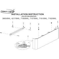 Настенный светильник металлический прямоугольник плоский Odeon Light LED 8W 3000K 220V MAGNUM 7191/8WL
