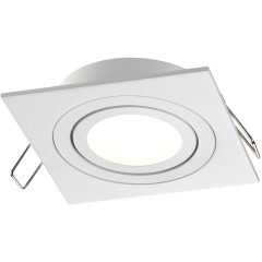 371019 Белый квадратный встраиваемый светильник 92мм с поворотной лампой GU10 50W 220-240V IP20 Novotech MORUS