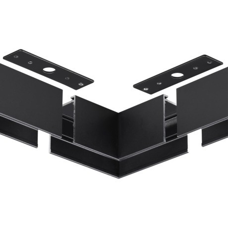 135307 Черный cоединитель "L" для накладных шинопроводов (в компл. соед. планка 2шт) Novotech VECTOR