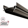 135319 Интрудер (профиль) 3м для встраивания однофазного трехжильного шинопровода в гарпунный (ПВХ) натяжной потолок Novotech Expert (торц. заглушки 2шт, прям. соединители и двойной гарпун в комлекте)