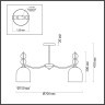 Люстра потолочная Lumion 5235/5C GILLIAN под лампы 5xE27 5*40W