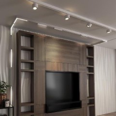 358605 Трековый светодиодный светильник Novotech Flum CRI90+ 4000К 1920Лм 100° 24W