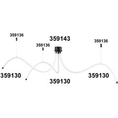 Однофазный трековый светодиодный светильник Novotech RAMO 359131 2500лм 25Вт