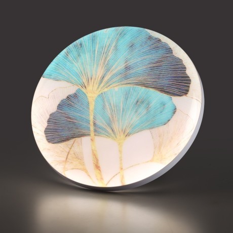 7747/EL PALE SN Светильник светодиодный потолочный пластик/белый/мульти LED 70Вт 3000-6000К D480 IP43 пульт ДУ FLOREN