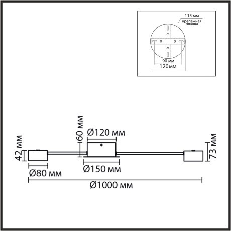 8343/12C Люстра Lumion COMFI GX53 LED 84W 220V TORINA