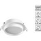 371031 Белый круглый встраиваемый светильник с металлическим кольцом под лампу GX53 макс 12Вт 220-240V IP20 Novotech LIRIO