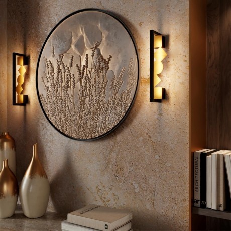 6691/7WL HIGHTECH ODL_EX24 017 Настенный светильник черный/.бронза браширов./металл/акрил поворотный на 360° IP20 LED 7W 184Лм 3000K GEOS