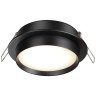 371032 Черный круглый встраиваемый светильник с металлическим кольцом под лампу GX53 макс 12Вт 220-240V IP20 Novotech LIRIO