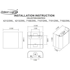 Настенный светильник в виде тонкого плоского скругленного квадрата от Odeon Light LED 2W 3000K 220V MAGNUM 7192/2WL