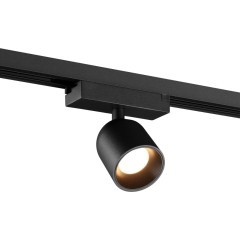 359807 Черный светодиодный однофазный трехжильный трековый светильник 10Вт 882Лм 3000К 32° CRI≥90 180-265V IP20 Novotech SOLETTE