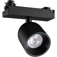 359807 Черный светодиодный однофазный трехжильный трековый светильник 10Вт 882Лм 3000К 32° CRI≥90 180-265V IP20 Novotech SOLETTE