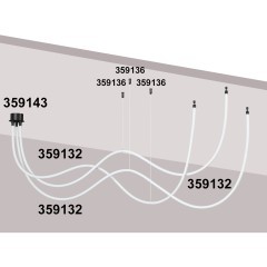 База для накладного монтажа светильников 359128-359133 RAMO 359143